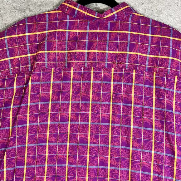 Robert Graham Button Up Long Sleeve Plaid Men's 4XL Rustic Outdoors Hiking - Picture 5 of 9